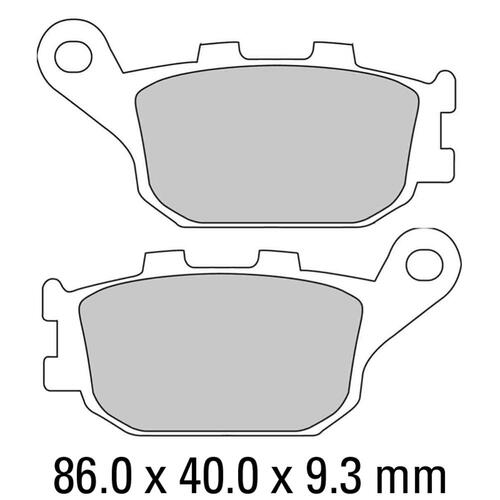 FERODO BRAKE DISC PAD SET - FDB754 EF ECO FRICTION COMPOUND