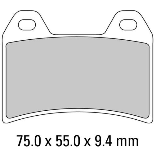 FERODO BRAKE DISC PAD SET - FDB2042 EF ECO FRICTION COMPOUND