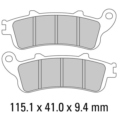 FERODO BRAKE DISC PAD SET - FDB2075EF ECO FRICTION COMPOUND