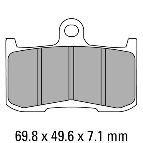 FERODO BRAKE DISC PAD SET - FDB2158 ST SINTERED COMPOUND