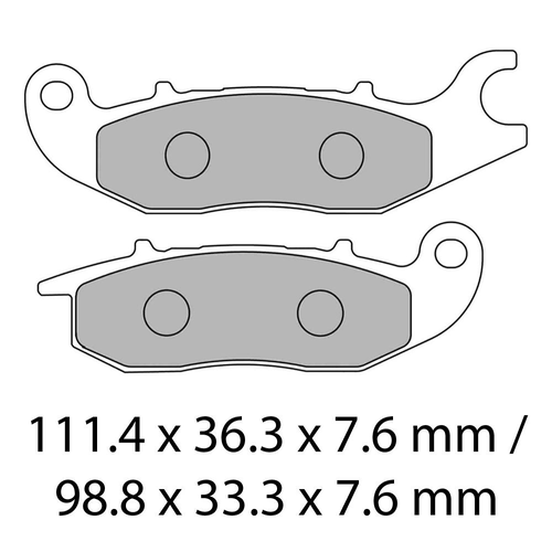FERODO BRAKE DISC PAD SET - FDB2169 EF ECO FRICTION COMPOUND