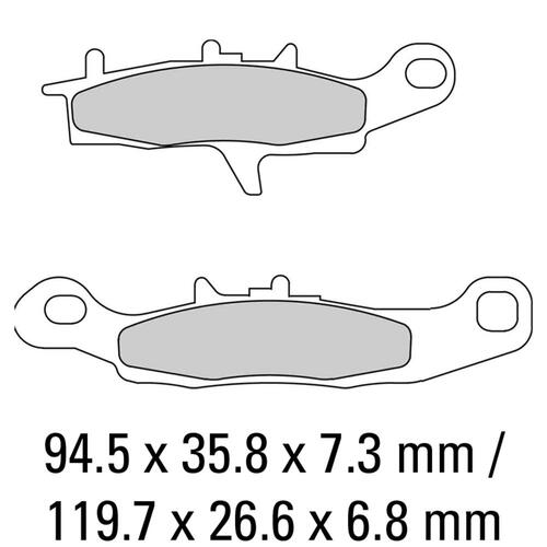 FERODO BRAKE DISC PAD SET - FDB2188 SG SINTER GRIP COMPOUND