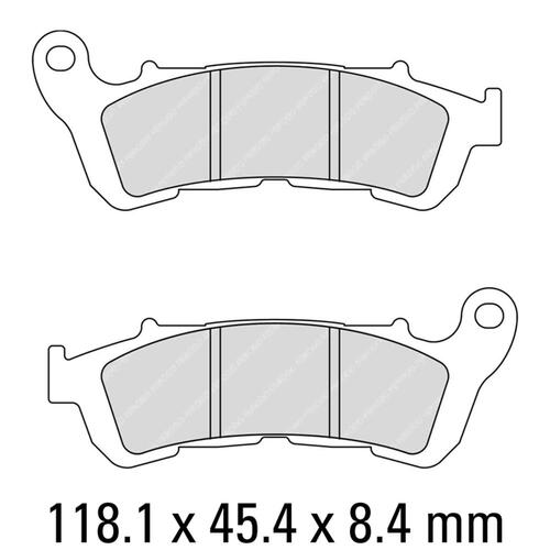 FERODO BRAKE DISC PAD SET - FDB2196 ST SINTERED COMPOUND