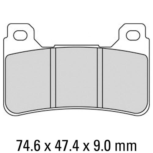 FERODO BRAKE DISC PAD SET - FDB2205 ZRAC COMPOUND RACE ONLY