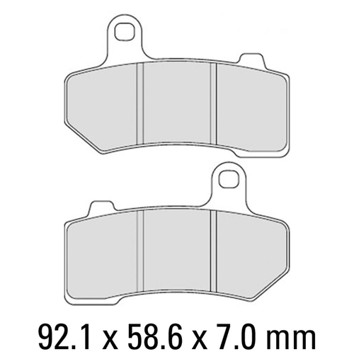 FERODO BRAKE DISC PADS - FDB2210 PLATINUM NON SINTERED COMPOUND