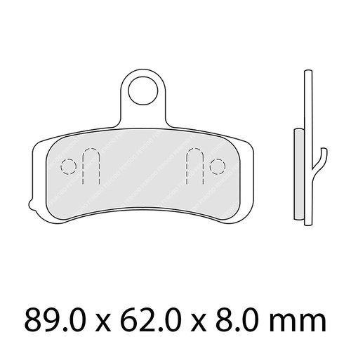 FERODO BRAKE DISC PAD SET - FDB2250 ST SINTERED COMPOUND