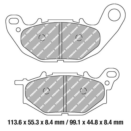 FERODO BRAKE DISC PAD SET - FDB2280 ST SINTERED COMPOUND