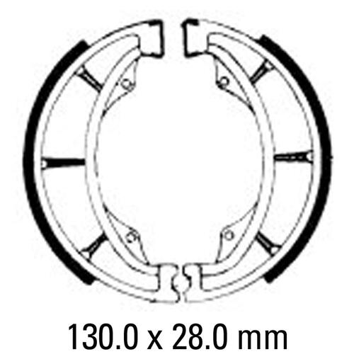 FERODO ECO BRAKE SHOE SET - FSB721 EF ECO FRICTION COMPOUND