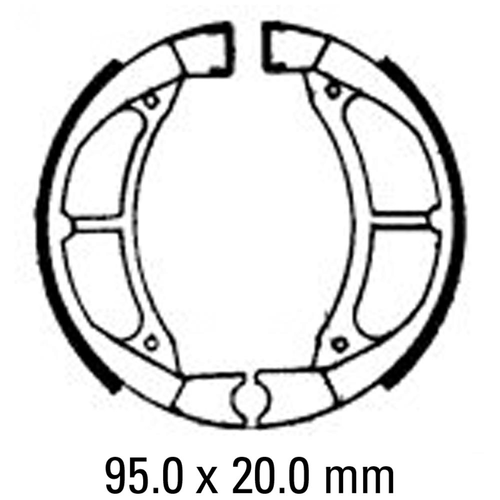 FERODO ECO BRAKE SHOE SET - FSB739