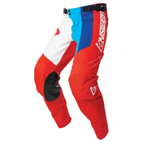 ANSWER PACE ELITE WHITE RED HYPER BLUE PANTS 34