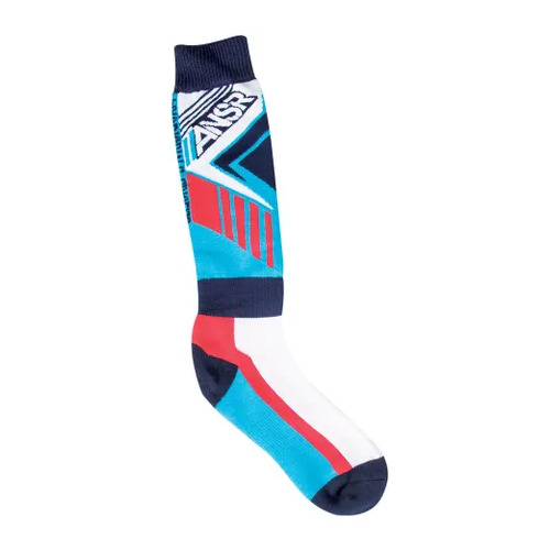 ANSWER SOCK ZINGER RED BLUE L/XL
