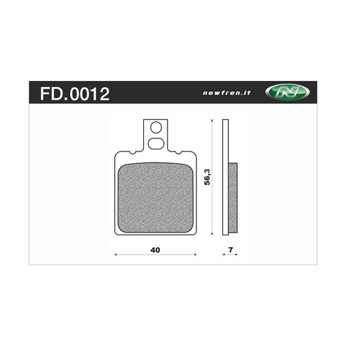NEWFREN BRAKE PADS - FD0012-TS TOURING SINTERED   