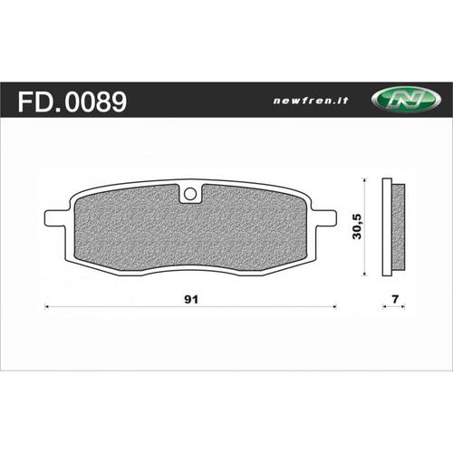 NEWFREN BRAKE PADS - FD0089-SD OFF ROAD DIRT SINTERED 