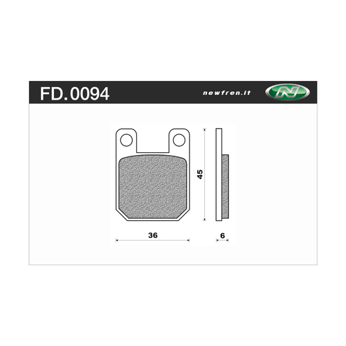 NEWFREN BRAKE PADS - FD0094-SD OFF ROAD DIRT SINTERED 