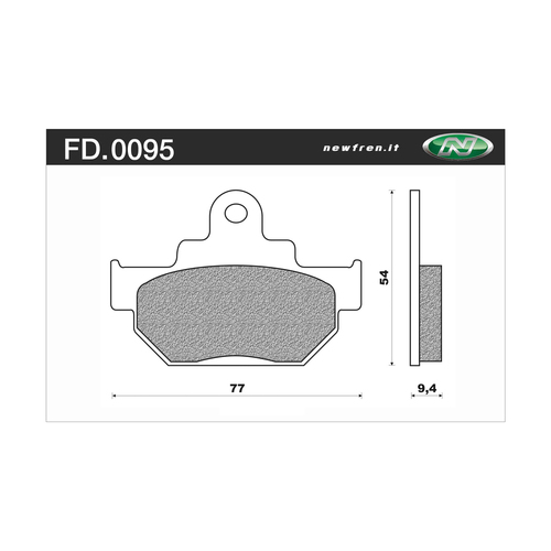 NEWFREN BRAKE PADS - FD0095-BT TOURING ORGANIC   