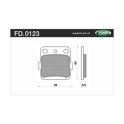 NEWFREN BRAKE PADS - FD0123-BD OFF ROAD DIRT ORGANIC 