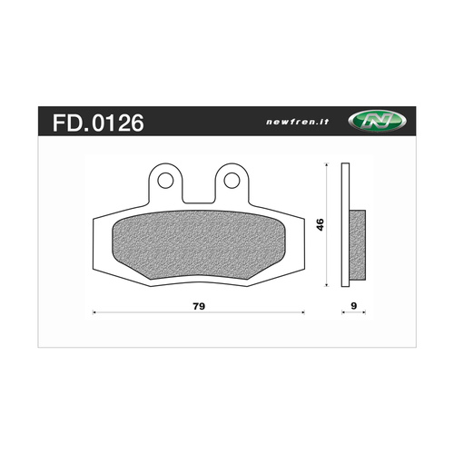 NEWFREN BRAKE PADS - FD0126-BD OFF ROAD DIRT ORGANIC 