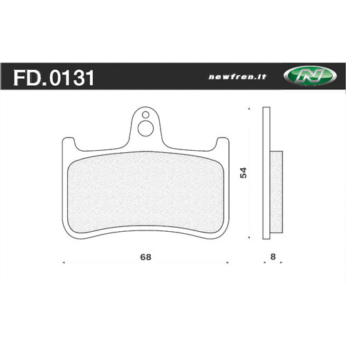 NEWFREN BRAKE PADS - FD0131-BT TOURING ORGANIC   