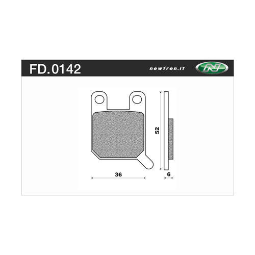 NEWFREN BRAKE PADS - FD0142-BD OFF ROAD DIRT ORGANIC 