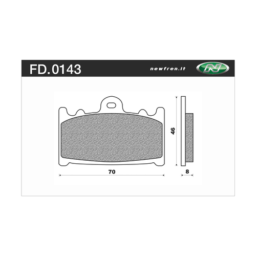 NEWFREN BRAKE PADS - FD0143-TS TOURING SINTERED   