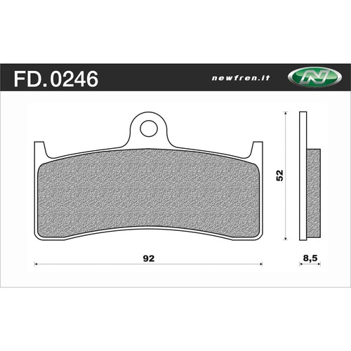 NEWFREN BRAKE PADS - FD0246-SH TOURING H/D SINTERED  