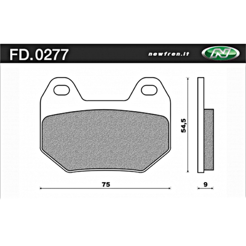 NEWFREN BRAKE PADS - FD0277-TS TOURING SINTERED   