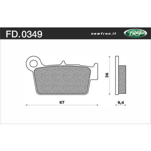 NEWFREN BRAKE PADS - FD0349-SD OFF ROAD DIRT SINTERED 