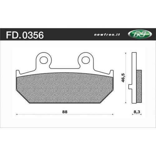 NEWFREN BRAKE PADS - FD0356-BE SCOOTER ORGANIC   
