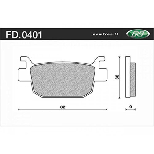 NEWFREN BRAKE PADS - FD0401-SE SCOOTER ELITE SINTERED  