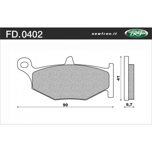 NEWFREN BRAKE PADS - FD0402-TS SINTERED TOURING   