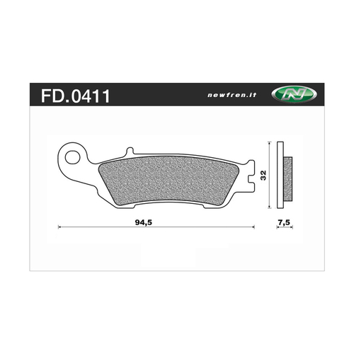 NEWFREN BRAKE PADS - FD0411-BD OFF ROAD DIRT ORGANIC 