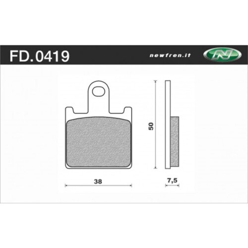 NEWFREN BRAKE PADS - FD0419-TS TOURING SINTERED   