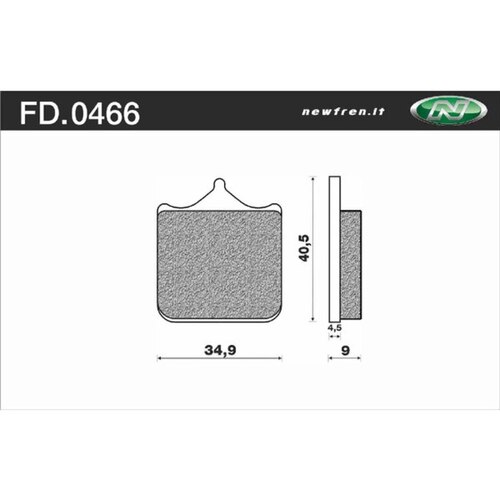 NEWFREN BRAKE PADS - FD0466-TS TOURING SINTERED   