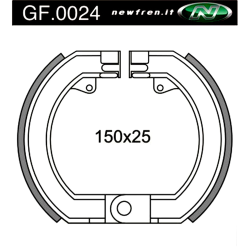 NEWFREN BRAKE SHOES - GF0024     