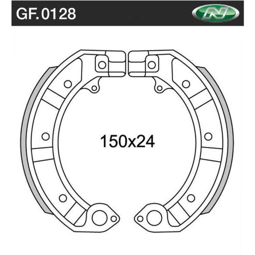 NEWFREN BRAKE SHOES - GF0128     