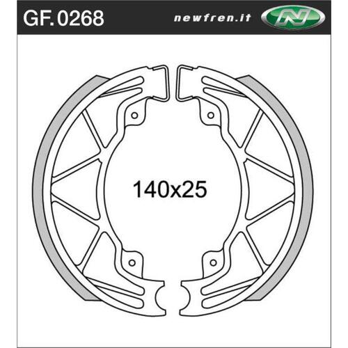 NEWFREN BRAKE SHOES - GF0268     