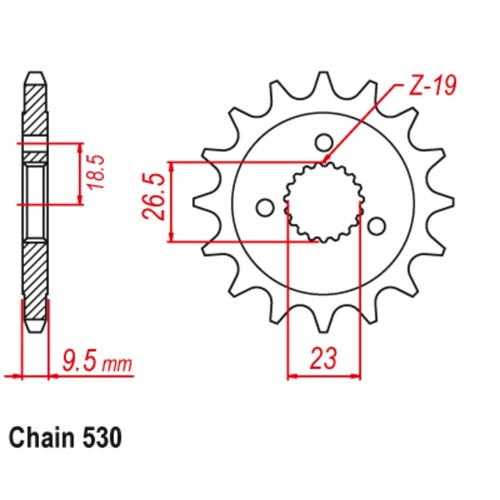 21T Harley Front Sprocket (884)