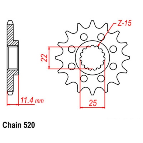 SUPERSPROX 13T 520 PITCH FRONT SPROCKET KTM 