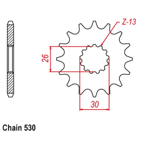 SUPERSPROX 18T 530 PITCH FRONT SPROCKET TRIUMPH