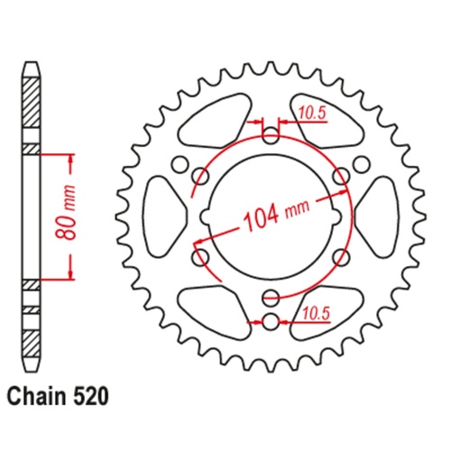 SUPERSPROX 30T 520 PITCH POLARIS REAR SPROCKET 