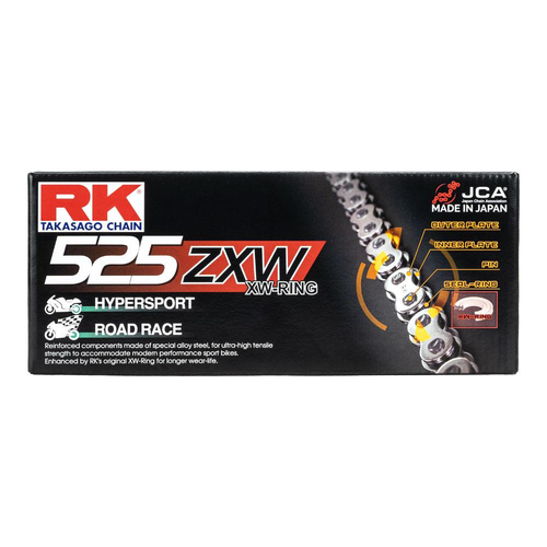 RK CHAIN 525ZXW 130 LINK - NATURAL