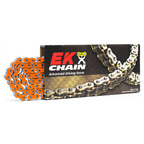 EK 415 HEAVY DUTY ORANGE RACE CHAIN 130L 14-415RR07-130