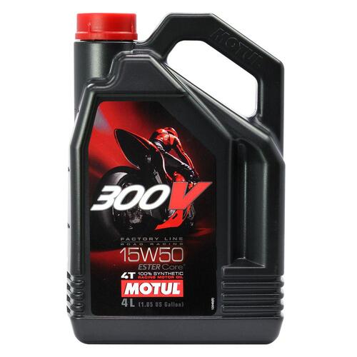 MOTUL 300V FACTORY LINE ROAD RACING 15W50 - 4L 