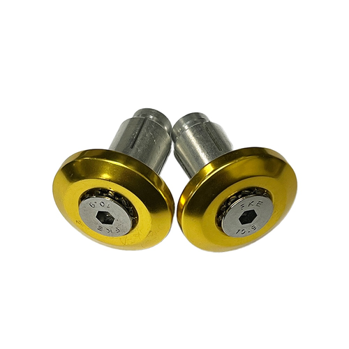 Kustom Hardware Bar Ends Alloy 3 Piece - Gold