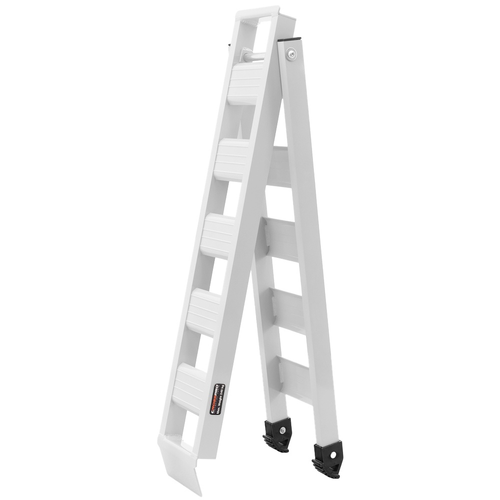 CrossPro Folding Bike Ramp (Max Weight 240kg) - White