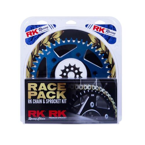 RK CHAIN AND SPROCKET RACE PACK PRO - BLUE GOLD - YAMAHA YZ250F '01-21