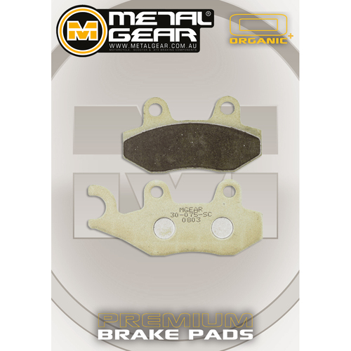METALGEAR BRAKE PADS ORGANIC PLUS 30-075-SC