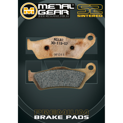 METALGEAR BRAKE PADS SINTERED S2 - 30-119-S2