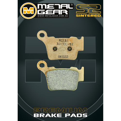 METALGEAR BRAKE PADS SINTERED S2 30-133-S2