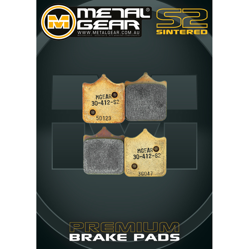 METALGEAR BRAKE PADS SINTERED S2 30-412-S2
